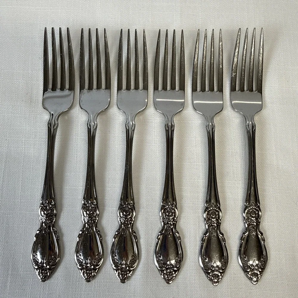 Oneida Plantation‎ Dinner Forks Community Stainless Flatware Set of 6